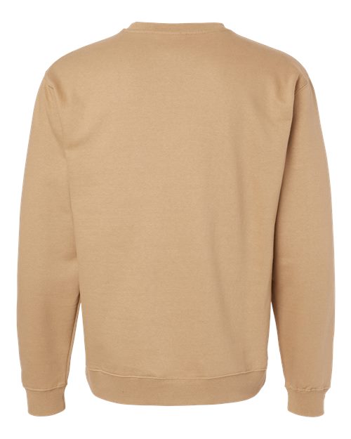Independent Trading Co. SS3000 Midweight Crewneck Sweatshirt - Sandstone - back