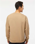 Independent Trading Co. SS3000 Midweight Crewneck Sweatshirt - Sandstone - model back