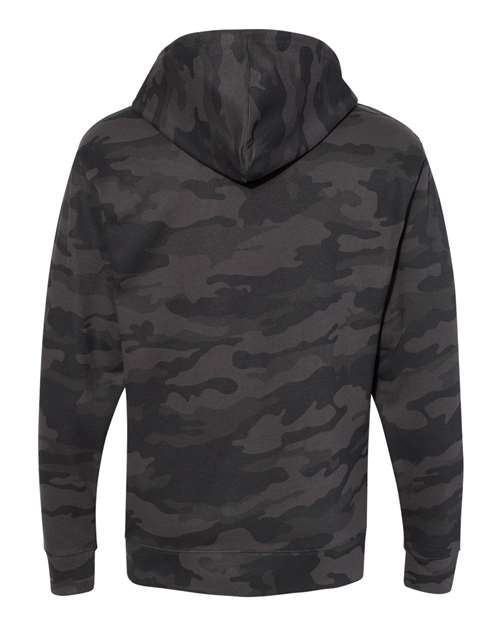 Independent Trading Co. SS4500 Midweight Hooded Sweatshirt - Black Camo - back
