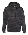 Independent Trading Co. SS4500 Midweight Hooded Sweatshirt - Black Camo - flat front
