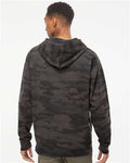 Independent Trading Co. SS4500 Midweight Hooded Sweatshirt - Black Camo - model back