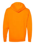 Independent Trading Co. SS4500 Midweight Hooded Sweatshirt - Safety Orange - back