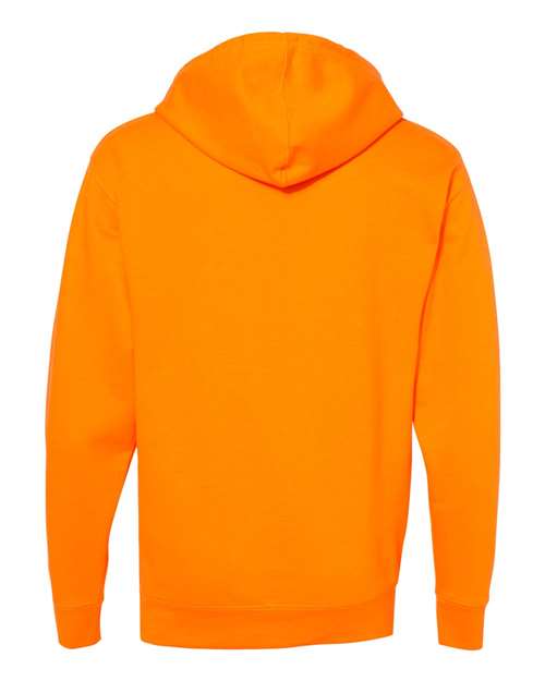 Independent Trading Co. SS4500 Midweight Hooded Sweatshirt - Safety Orange - back