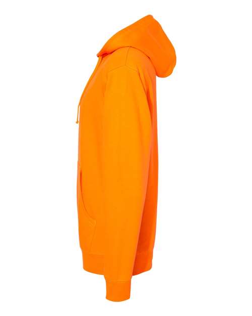 Independent Trading Co. SS4500 Midweight Hooded Sweatshirt - Safety Orange - side