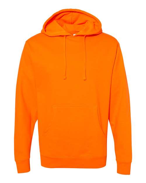 Independent Trading Co. SS4500 Midweight Hooded Sweatshirt - Safety Orange - flat front