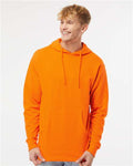 Independent Trading Co. SS4500 Midweight Hooded Sweatshirt - Safety Orange - model front