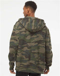 Independent Trading Co. IND4000Z Unisex Heavyweight Full-Zip Hooded Sweatshirt - Forest Camo - model back