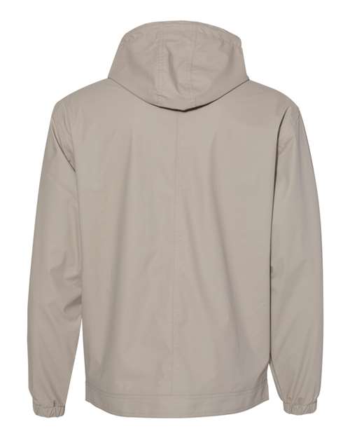 Weatherproof 193910 Unisex Vintage Hooded Rain Jacket - Khaki - back