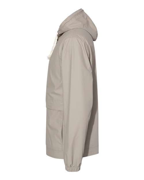 Weatherproof 193910 Unisex Vintage Hooded Rain Jacket - Khaki - side