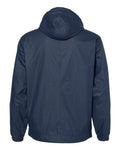 Weatherproof 193910 Unisex Vintage Hooded Rain Jacket - Navy - back