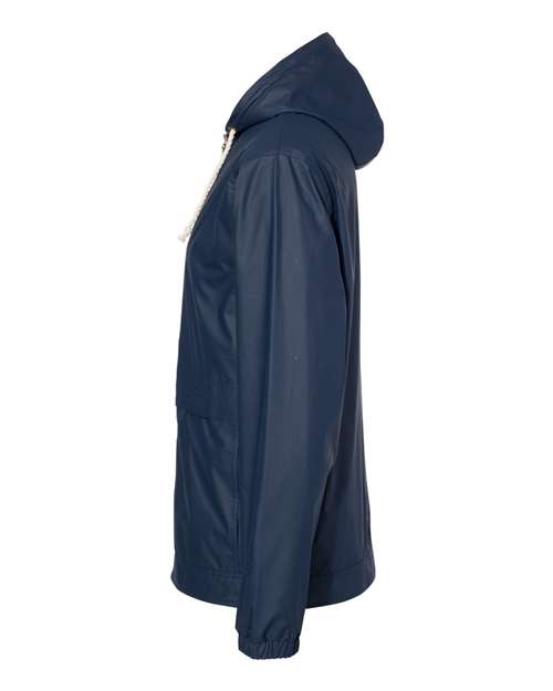 Weatherproof 193910 Unisex Vintage Hooded Rain Jacket - Navy - side