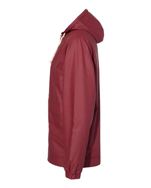 Weatherproof 193910 Unisex Vintage Hooded Rain Jacket - Biking Red - side