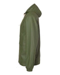 Weatherproof 193910 Unisex Vintage Hooded Rain Jacket - Bronze Green - side