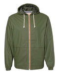 Weatherproof 193910 Unisex Vintage Hooded Rain Jacket - Bronze Green - front