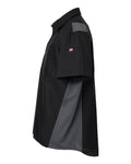 Red Kap SY42 Men's Performance Plus Short Sleeve Shirt With Oilblok Technology - Black/ Charcoal - side