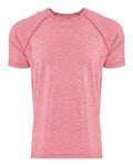 Next Level 2050 Men's Mock Twist Raglan T-Shirt - Tech Pink - front