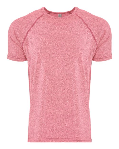 Next Level 2050 Men's Mock Twist Raglan T-Shirt - Tech Pink - front