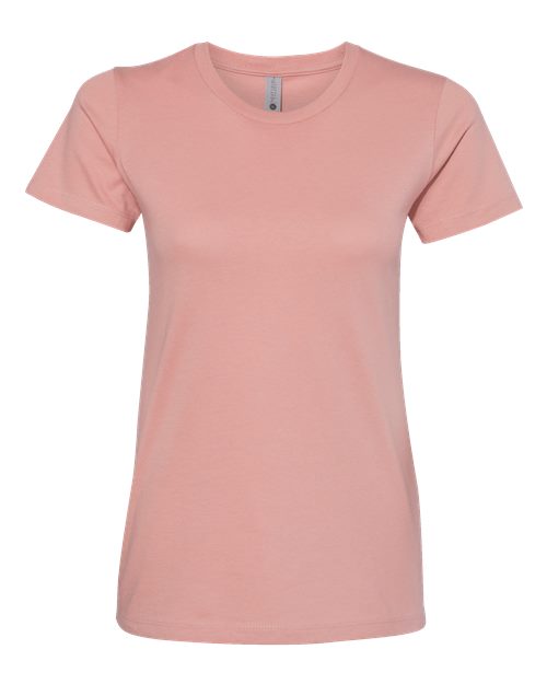 Next Level 3900 Women’s Cotton T-Shirt - Desert Pink - flat front