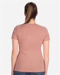 Next Level 3900 Women’s Cotton T-Shirt - Desert Pink - model back