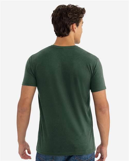Next Level 6010 Triblend T-Shirt - Black Forest - model back