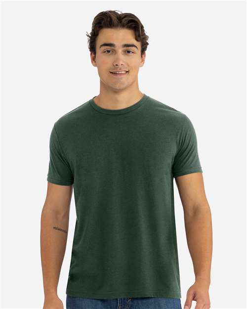 Next Level 6010 Triblend T-Shirt - Black Forest - model front