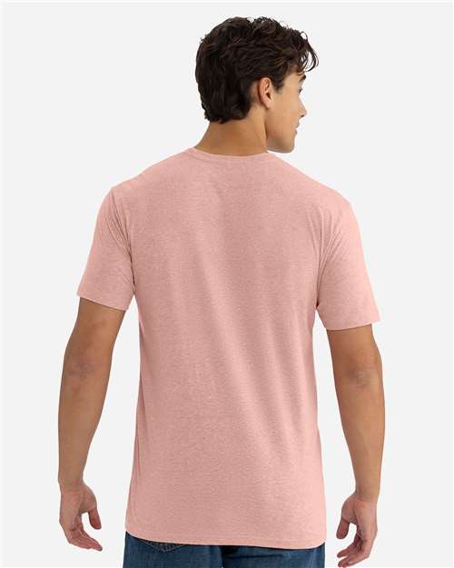 Next Level 6010 Triblend T-Shirt - Desert Pink - model back