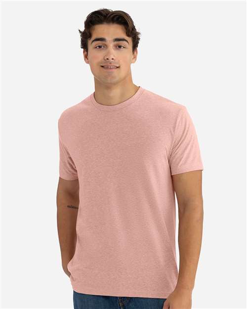 Next Level 6010 Triblend T-Shirt - Desert Pink - model front