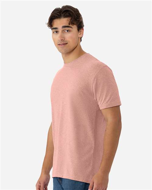 Next Level 6010 Triblend T-Shirt - Desert Pink - model side