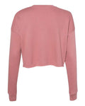 BELLA + CANVAS 7503 Women's Crop Crewneck Sweatshirt - Mauve - back