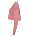 BELLA + CANVAS 7503 Women's Crop Crewneck Sweatshirt - Mauve - side