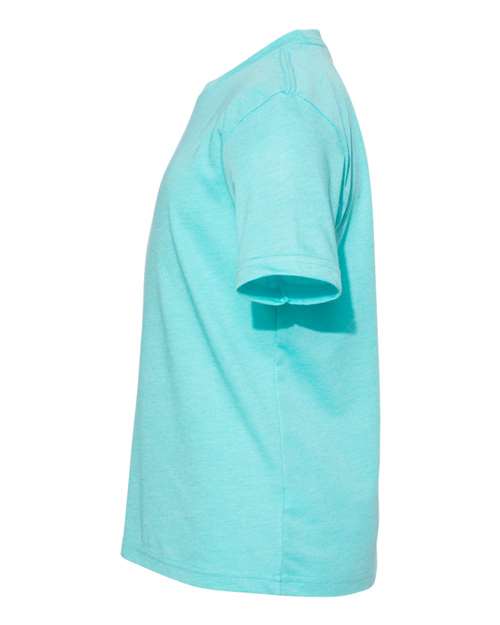 Next Level 6310 Youth Triblend T-Shirt - Tahiti Blue - side