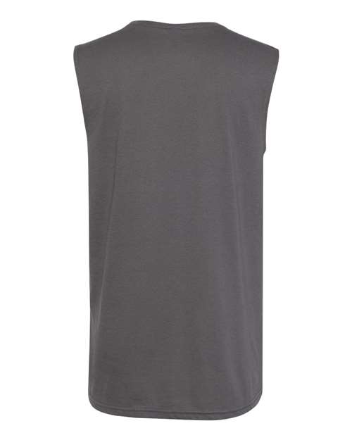 Next Level 6333 Men's Lightweight Cotton/Poly Muscle Tank - Heavy Metal - back