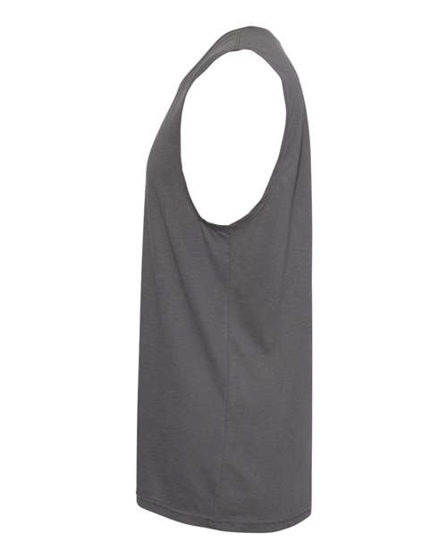 Next Level 6333 Men's Lightweight Cotton/Poly Muscle Tank - Heavy Metal - side