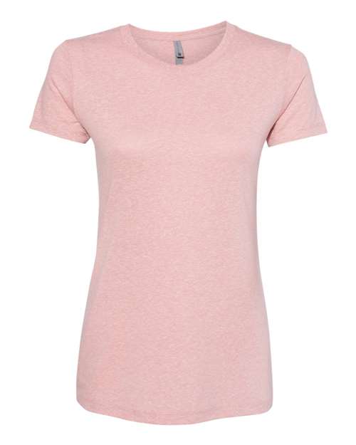 Next Level 6710 Women’s Triblend T-Shirt - Desert Pink - flat front