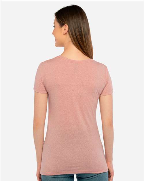Next Level 6710 Women’s Triblend T-Shirt - Desert Pink - model back