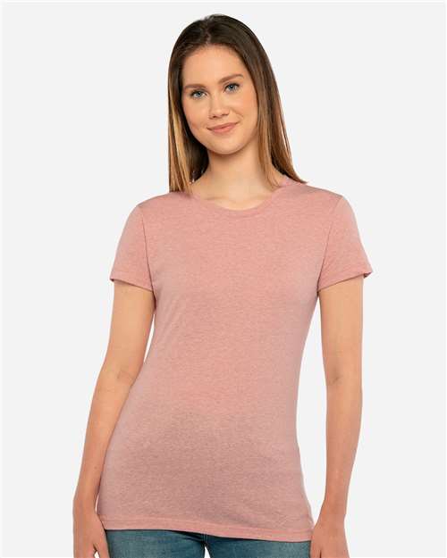 Next Level 6710 Women’s Triblend T-Shirt - Desert Pink - model front