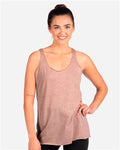 Next Level 6733 Women’s Triblend Racerback Tank - Desert Pink - model front