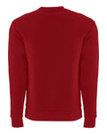 Next Level 9001 Unisex Santa Barbara Pocket Crewneck Sweatshirt - Red - back