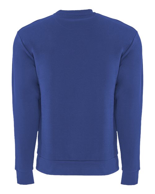 Next Level 9001 Unisex Santa Barbara Pocket Crewneck Sweatshirt - Royal - back