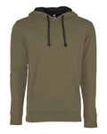 Next Level 9301 Unisex Laguna Hoodie Sweatshirt - Military Green/ Black - front