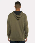 Next Level 9301 Unisex Laguna Hoodie Sweatshirt - Military Green/ Black - model back