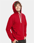 Next Level 9303 Unisex Santa Barbara Hoodie Sweatshirt - Red - model side