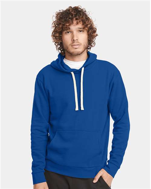 Next Level 9303 Unisex Santa Barbara Hoodie Sweatshirt - Royal - model front
