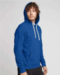 Next Level 9303 Unisex Santa Barbara Hoodie Sweatshirt - Royal - model side