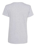 Next Level 3940 Women’s Cotton V-Neck T-Shirt - Heather Grey - back