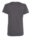 Next Level 3940 Women’s Cotton V-Neck T-Shirt - Heavy Metal - back