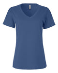 Next Level 3940 Women’s Cotton V-Neck T-Shirt - Royal - front
