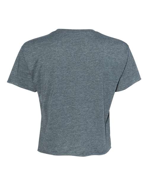 Next Level 5080 Women's Festival Crop Top - Antique Denim - back