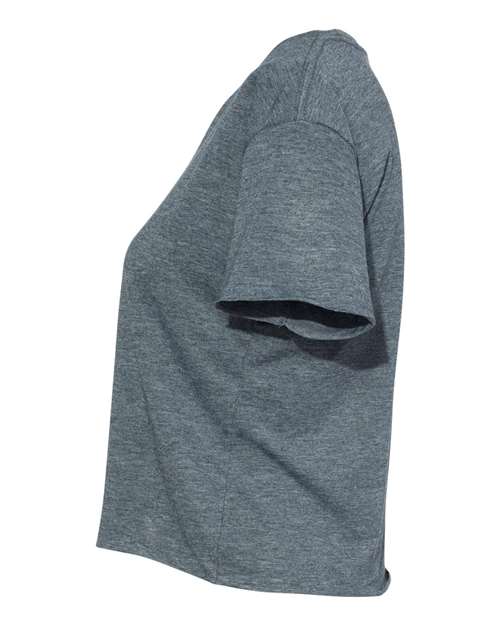 Next Level 5080 Women's Festival Crop Top - Antique Denim - side