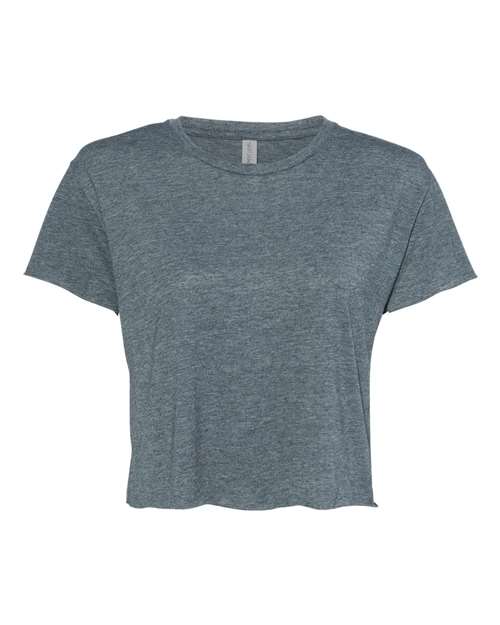 Next Level 5080 Women's Festival Crop Top - Antique Denim - front